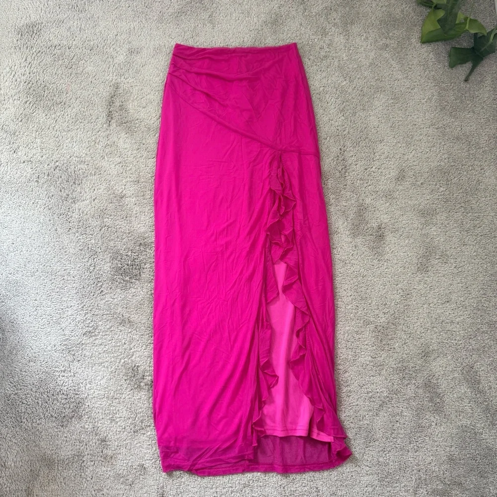 peppermayo bittersweet mesh maxi skirt mulberry pink - Picture 3 of 3